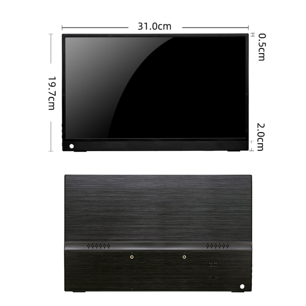 M-TECK USB-C Monitor 13.3 inch FHD met extra HDMI aansluiting - Afbeelding 6