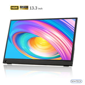 M-TECK USB-C Monitor 13.3 inch FHD met extra HDMI aansluiting