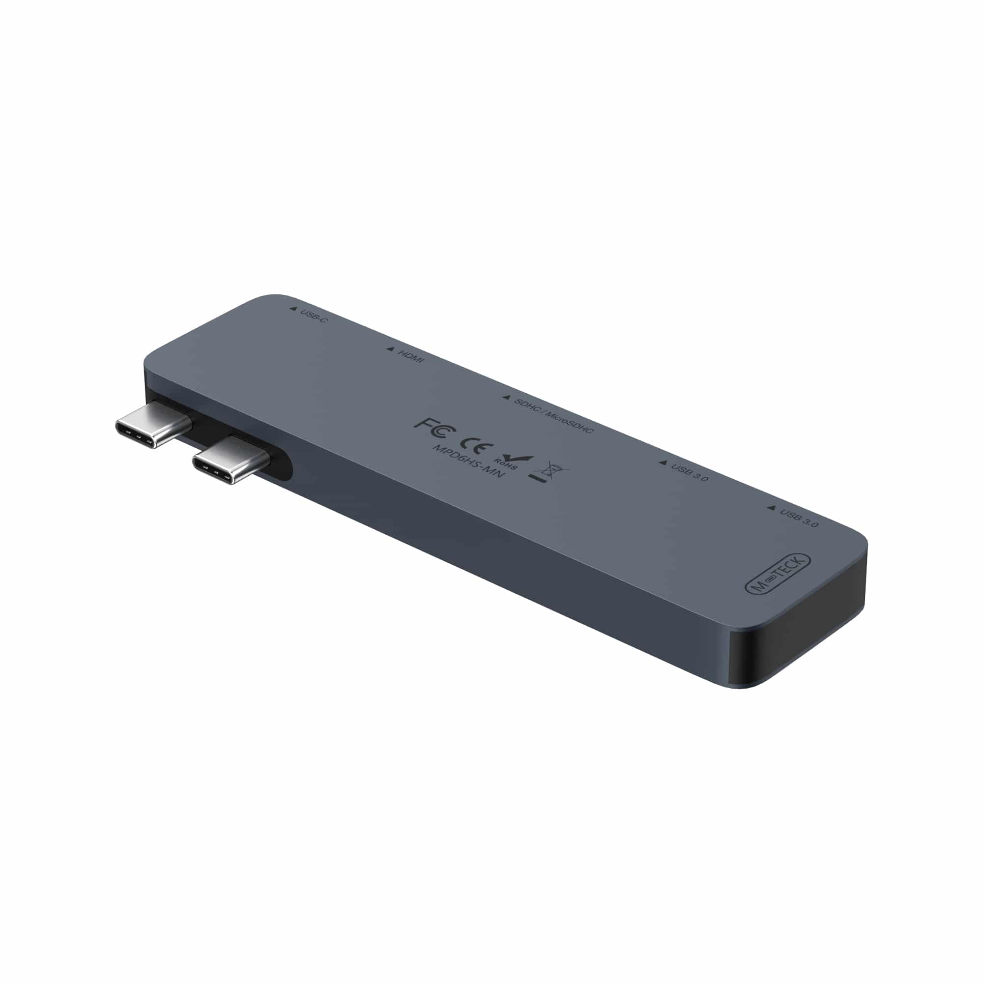 M-TECK MacBook Air | Pro Dock - Hub met HDMI 4K - Thunderbolt - 2 x USB3.0 - SD/MicroSD - (Kleur: Midnight) - Voor alle M-series - Afbeelding 12