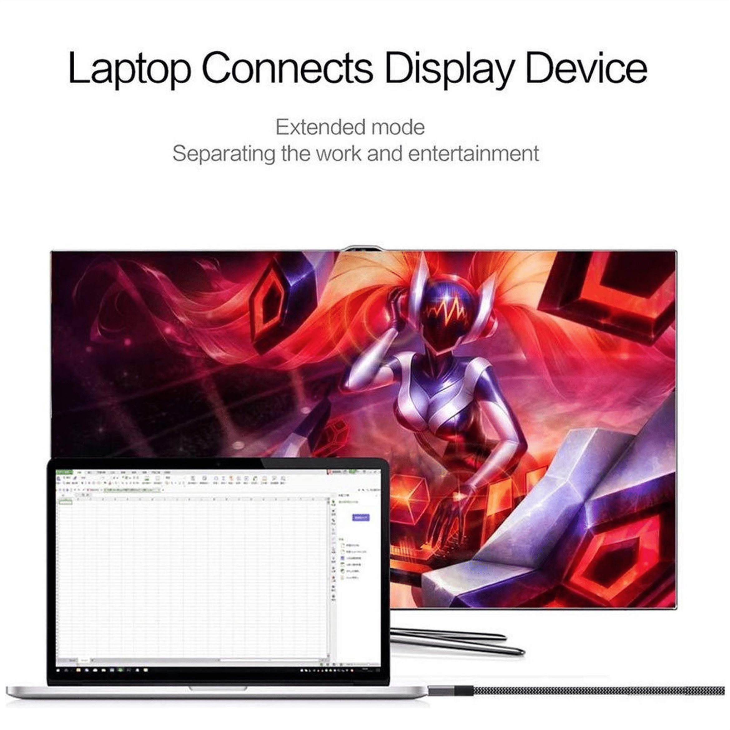 USB-C naar mini-DisplayPort 1.2 kabel 1.8 meter - Afbeelding 3