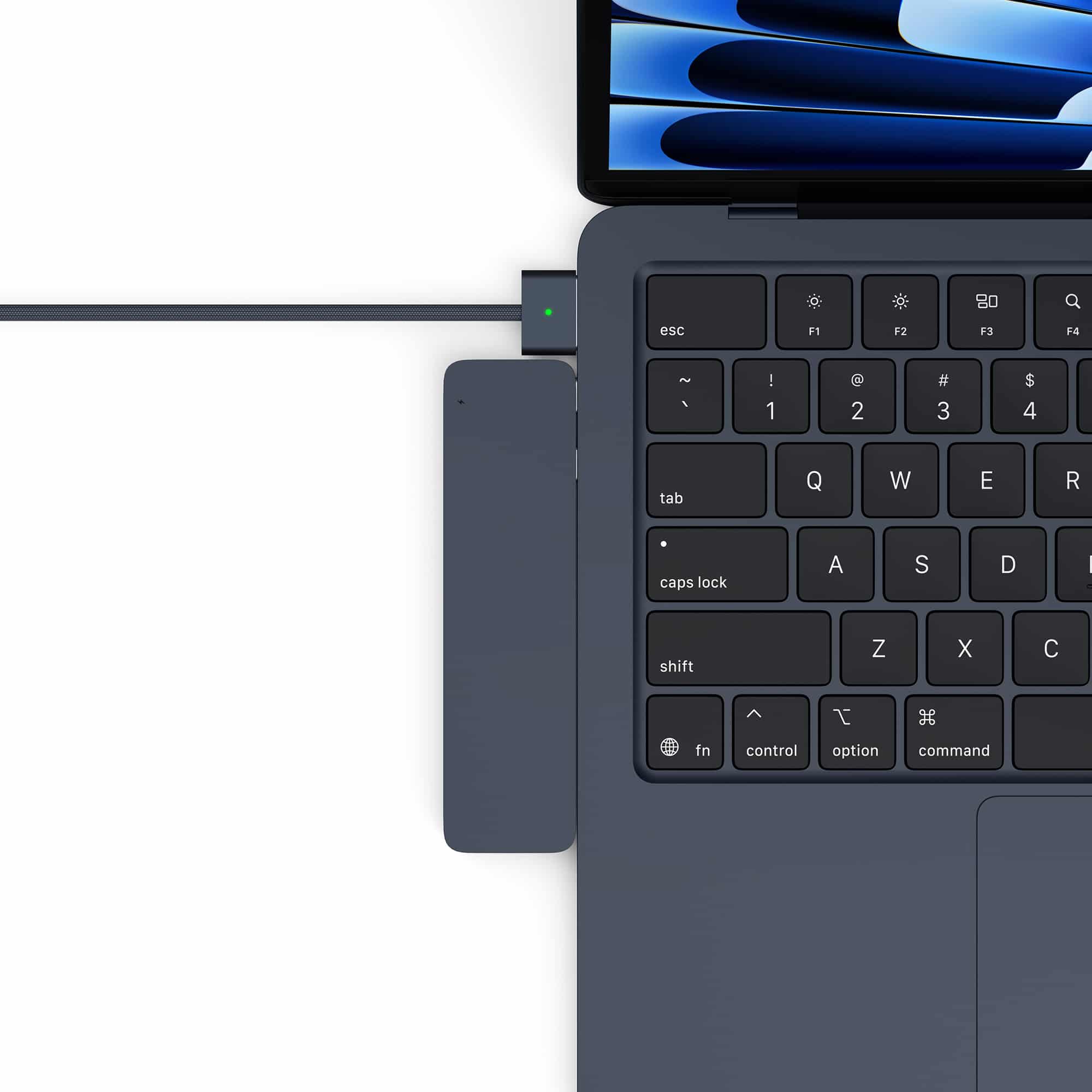 M-TECK MacBook Air | Pro Dock - Hub met HDMI 4K - Thunderbolt - 2 x USB3.0 - SD/MicroSD - (Kleur: Midnight) - Voor alle M-series - Afbeelding 9