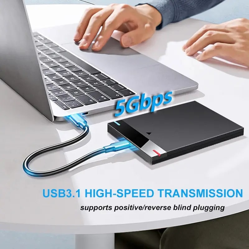 M-Teck USB-C 2.5" SATA/SSD Behuizing - Afbeelding 2
