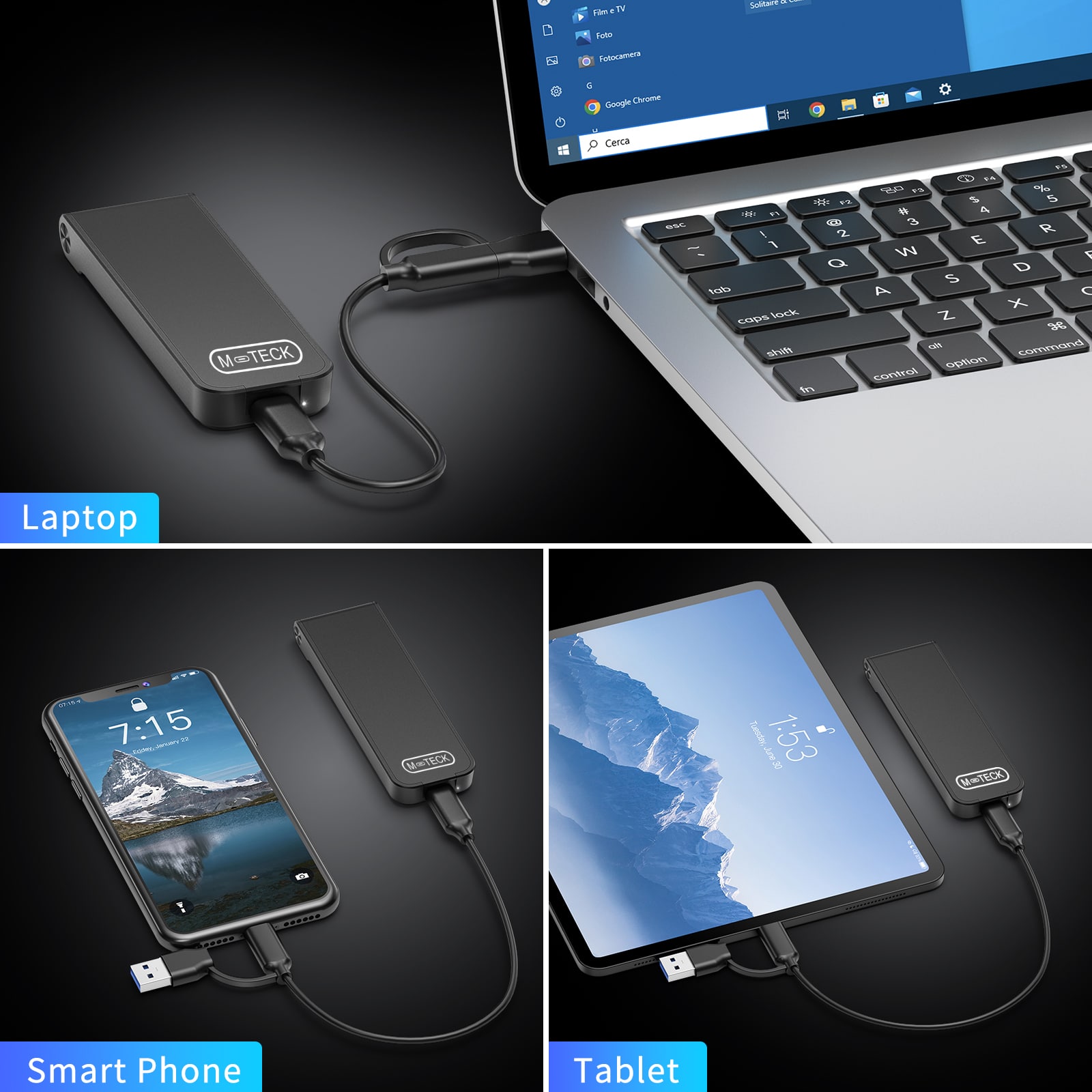 M-TECK M.2 NVMe SSD Behuizing USB 3.2 - 10 Gbps - Afbeelding 5