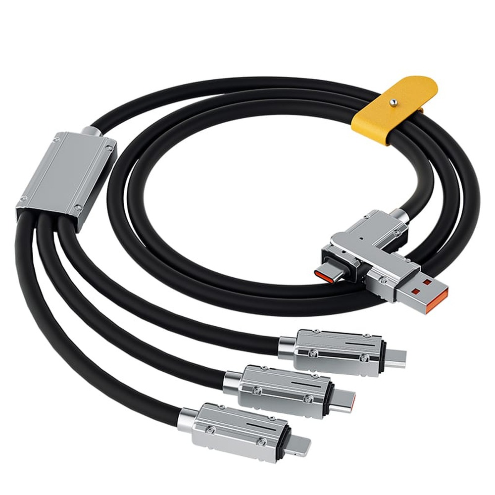 3-in-1 USB multikabel (Pro versie) met USB-C, Lightning en Micro-USB