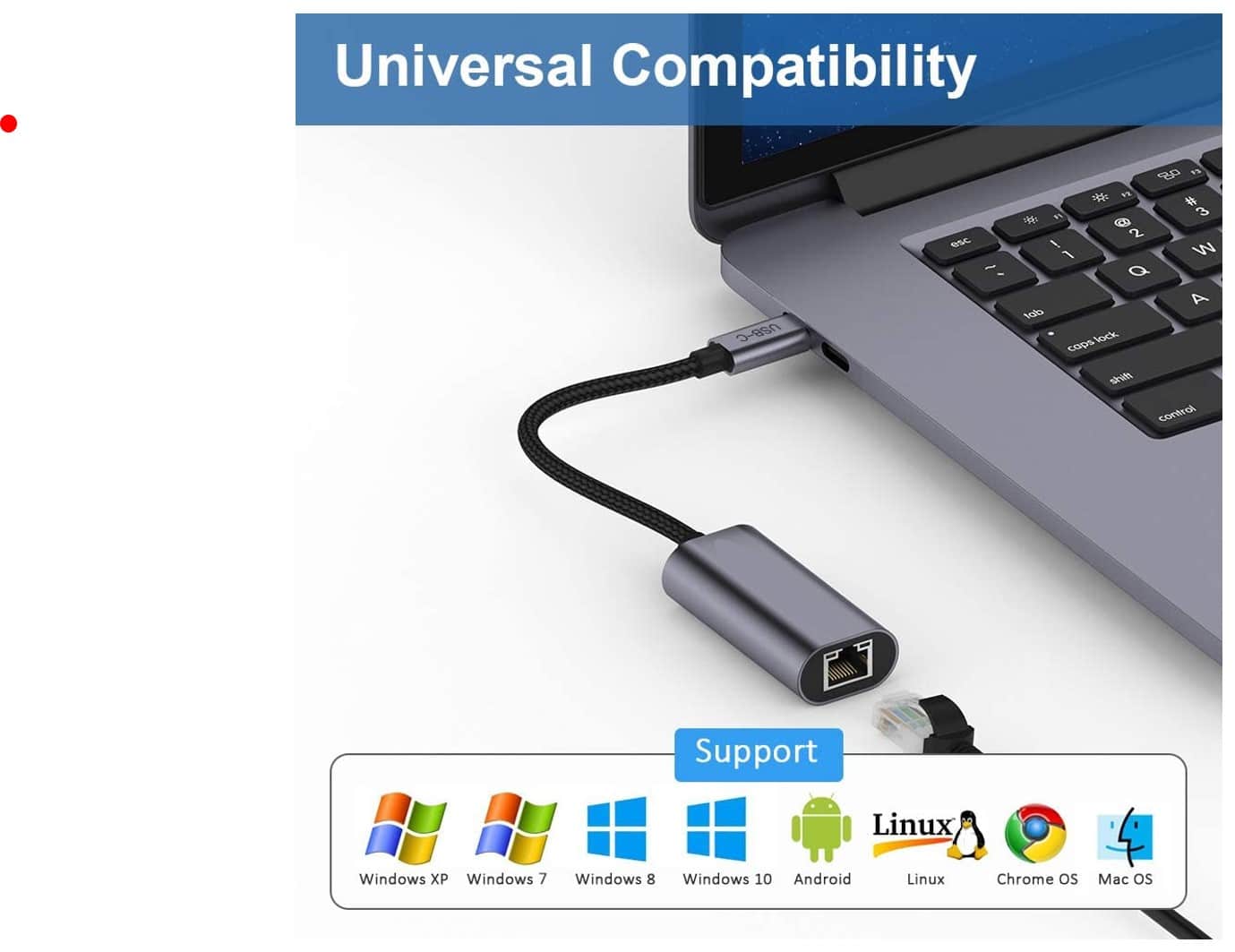 USB-C naar Ethernet Adapter - Afbeelding 2