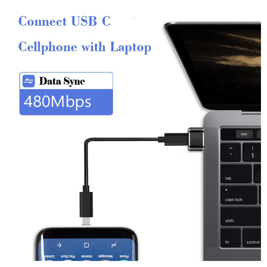 USB-A 2.0 naar USB-C koppelstukje - Afbeelding 3