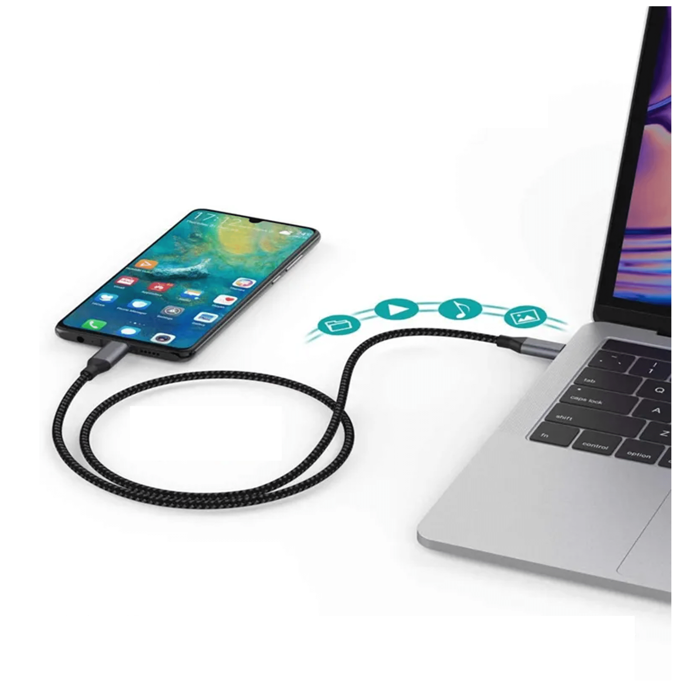 USB-C naar USB-C kabel met 10Gbit/s Data+Video 4K+100W Opladen (1 meter) -kopie - Afbeelding 8